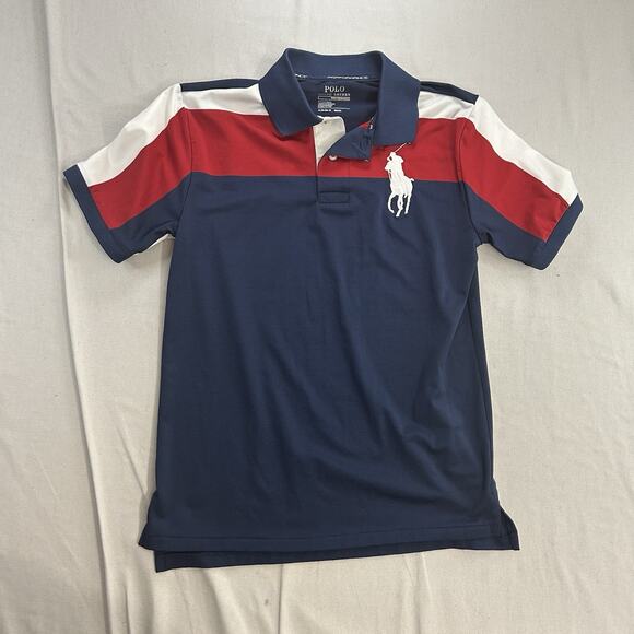 Polo Ralph Lauren Shirt Youth XL Blue Performance Golf Polo Featherweight Preppy - Picture 1 of 6